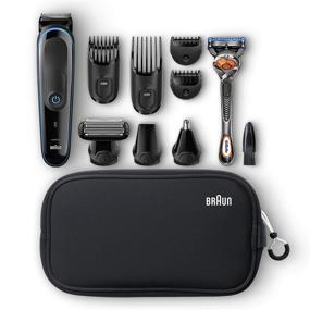 img 3 attached to 💇 Braun Hair Clippers for Men - 9-in-1 Grooming Kit with Gillette ProGlide Razor - Black/Blue, Rechargeable