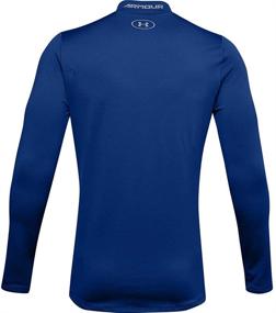 img 1 attached to 🔥 Stay Warm and Comfy: Under Armour Men's ColdGear Fitted Mock Long-Sleeve T-Shirt