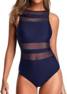 holipick swimsuit patchwork swimwear backless logo