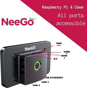 img 3 attached to 📺 Enhance Your Raspberry Pi Experience with NeeGo Raspberry Pi 4 Screen Case: 7-inch Touch Screen Display incl. Power Button