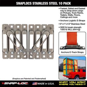 img 3 attached to 🔒 Advanced Stainless Steel Snaploc Track Singles Anchors - Revolutionary Anchoring Solutions for Ultimate Security