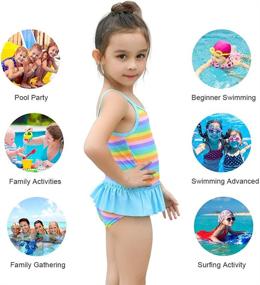 img 1 attached to Miniatree Protection Swimwear Swimsuit Sunsuit