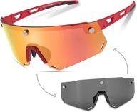 🚴 rockbros polarized cycling glasses with interchangeable lens for men and women - perfect for outdoor sports logo