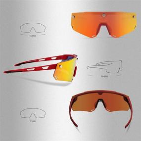 img 1 attached to 🚴 ROCKBROS Polarized Cycling Glasses with Interchangeable Lens for Men and Women - Perfect for Outdoor Sports