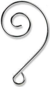 img 1 attached to 🎄 Bulk Set of 100 Shiny Silver Chrome Christmas Ornament Hooks - Decorative Swirl Scroll Design - Approx 2 Inches Long - BANBERRY DESIGNS