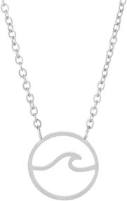 img 3 attached to 🌊 VAttract Wave Pendant Necklace: Captivating Ocean Jewelry for Women and Teen Girls