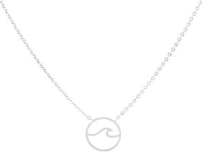 img 4 attached to 🌊 VAttract Wave Pendant Necklace: Captivating Ocean Jewelry for Women and Teen Girls