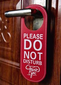 img 3 attached to Enhance Customer Service with Disturb Hanger Sign and Welcome Leather Business