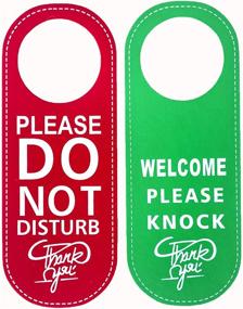 img 4 attached to Enhance Customer Service with Disturb Hanger Sign and Welcome Leather Business