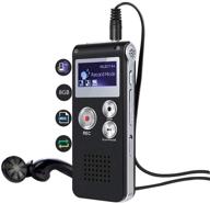 🎙️ kdrose 8g digital voice activated recorder | smart mini voice recorder box | professional mp3 player with playback | ideal for meetings, interviews, portable dictaphone tape recorder with usb logo