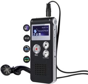 img 4 attached to 🎙️ KDRose 8G Digital Voice Activated Recorder | Smart Mini Voice Recorder Box | Professional MP3 Player with Playback | Ideal for Meetings, Interviews, Portable Dictaphone Tape Recorder with USB