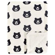 🐻 yoga sprout unisex baby mink and sherpa plush blanket: bear design, one size - cozy comfort for your little one! logo