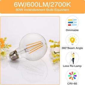 img 3 attached to 💡 Enhanced Dimmable Equivalent Filament Decorative Boncoo: An Ultimate Lighting Solution