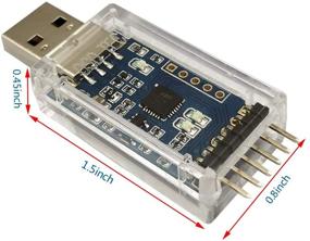 img 1 attached to DSD TECH USB к последовательному адаптеру TTL с чипом CP2102 - 🔌 Совместим с Windows 7, 8, 10, Linux, Mac OS X (2 штуки)