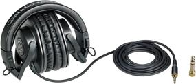 img 1 attached to Audio-Technica ATH-M30x Professional Studio Monitor Headphones, Black: Superior Sound and Comfort