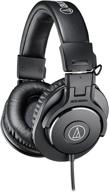 audio-technica ath-m30x professional studio monitor headphones, black: superior sound and comfort logo