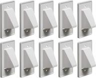 🔌 arlington 1-gang recessed low voltage cable plate, white, 10-pack logo