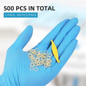 img 1 attached to 🦷 500 Pieces Orthodontic Elastic Rubber Bands – Traction Bands for Teeth Alignment, Gaps, Hair Styling Accessories – 3.5 Ounces, 1/4 Inch Size – Inclusive Elastic Placers