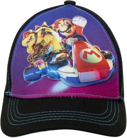 img 3 attached to Nintendo Boys Super Mario Cotton Baseball Cap - Size 4-7: Level Up Your Style with this Gamer-Inspired Hat!