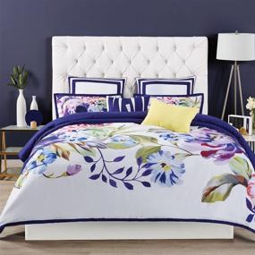 img 4 attached to King Size Garden 🌸 Bloom Comforter Set by Christian Siriano