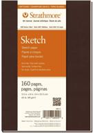 📔 strathmore 480-5 softcover art journal, 5.5x8 inches, white, 80 pages logo