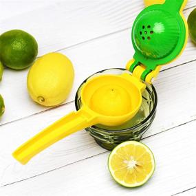 img 2 attached to Lemon and Lime Squeezer - High-Quality Metal Hand Press Juicer for Citrus Fruits, Manual Juicers by Jell-Cell