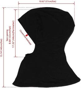 img 1 attached to 🧕 GERINLY Solid Women's Muslin Hijab Jersey Head Scarf | Plain Under Scarf Muslimah Turban Cap | Scarf for Enhanced SEO