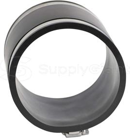 img 2 attached to 🔧 Supply Giant 6I49 Black PVC Coupling, 4 inch, with Stainless Steel Clamps - Flexible and Durable