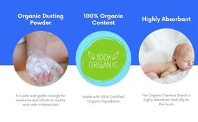 img 2 attached to Organic Baby Powder - Talc Free Dusting Powder with Aloe | Gentle, Fragrance Free | 100% Hypoallergenic Organic Baby Powder - 2 Pack, 4 oz each