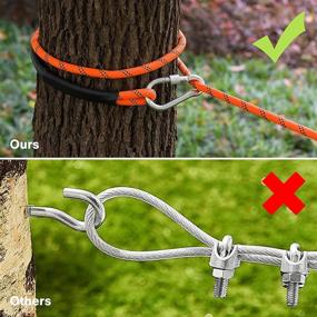 img 2 attached to 🐾 Jorysics Heavy Duty Dog Tie Out Cable for Camping - 50ft Trolley System with 10ft Runner Cable for Small to Large Dogs Up to 200lbs - Premium Dog Lead Line for Yard, Park, and Outdoor Events