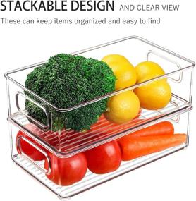 img 2 attached to Stackable Refrigerator Organizer Countertops Cabinets