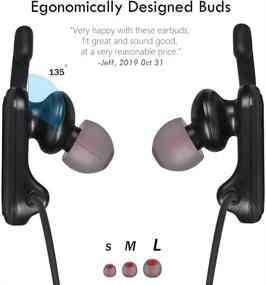 img 2 attached to CGS-W3 Sport Headphones with Microphone: Running Earbuds for Workout Gym Exercise, Tangle-free Wired Earphones with 3.5mm Plug - Compatible with Smartphone Tablet PC
