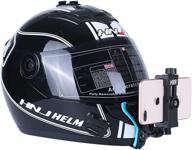 📷 versatile helmet chin mount for mobile phones, gopro, and action cameras - securely holds iphone, samsung, gopro hero, insta360, akaso, dji osmo, and more! logo