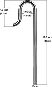 img 3 attached to 🌿 Stainless Steel Metal Lily Pipe Inflow Outflow for Aquarium Planted Tank by JARDLI