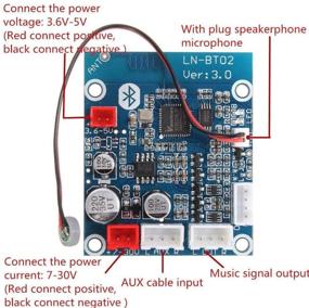 img 2 attached to 🎧 Плата приемника аудио Bluetooth 4.0 Comimark LN-BT02 - Стереозвуковой модуль для автомобильного телефона