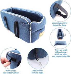 img 3 attached to 🐾 Octhems Small Dog Cat Booster Seat: Secure Car Armrest Pet Seat for Ultimate Safety and Comfort