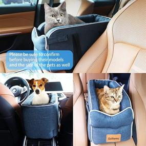 img 1 attached to 🐾 Octhems Small Dog Cat Booster Seat: Secure Car Armrest Pet Seat for Ultimate Safety and Comfort