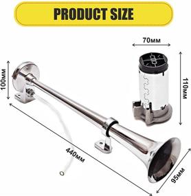 img 2 attached to 🚚 Cobra Tuni Air Horn Kit for Trucks Super Loud 150DB 12V: Advanced Tech, Easy Connect & Optimal Safety