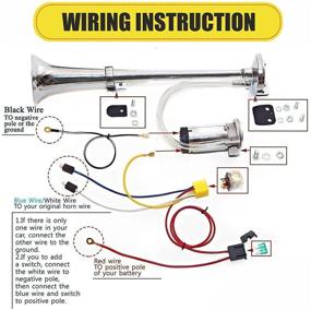 img 1 attached to 🚚 Cobra Tuni Air Horn Kit for Trucks Super Loud 150DB 12V: Advanced Tech, Easy Connect & Optimal Safety