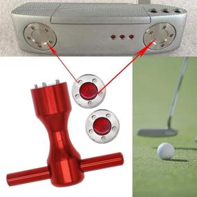 img 1 attached to 🔴 Custom Red Weights + Wrench for Titleist Scotty Cameron Putters - HISTAR Set of 2