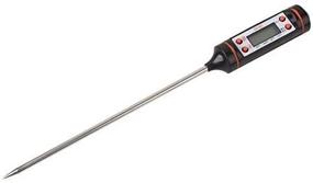 img 4 attached to Versatile Portable Stainless Steel Probe Cooking Thermometer: 🌡️ Exact Temperature Measurement for Baking, Food, Liquids, and More (Black)