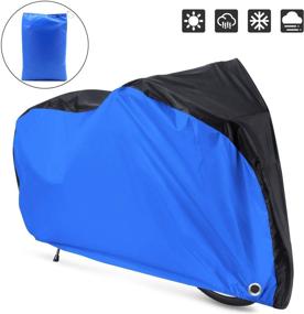 img 3 attached to 🚲 Waterproof XL Bicycle Cover by Roctee - All-Weather Rain, Sun, UV, Dust, and Wind Proof Mountain, Road, Electric, and Hybrid Bike Cover for Outdoor Storage