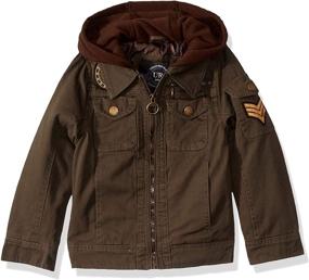 img 2 attached to 👦 Stylish URBAN REPUBLIC Boys Cotton Officer Jacket with Peached Twill Finish