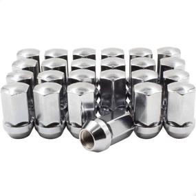 img 4 attached to 🔧 Enhance Your GM Wheels: Set of 24 Chrome 14x1.5 Lug Nuts - GM 9596070 611-236 Wheel Accessories