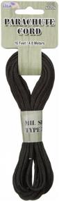 img 1 attached to 🔥 High-Quality Black 16-Foot Pepperell PARA-1624 3mm Parachute Cord