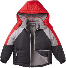 img 3 attached to Fleece Snowboard Hooded Colorblock Winter Boys' Clothing and Jackets & Coats