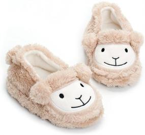 img 3 attached to 👦 Estamico Cartoon Winter Boys' Toddler Slippers - Cozy Shoes for Children