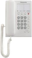 📞 enhance communication with the panasonic kxts550w integrated telephone system: hac and emergency button, in white color logo