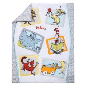 img 2 attached to 🛏️ Trend Lab Dr. Seuss Friends 5-Piece Crib Bedding Set, Multi (30016) - Идеальный комфорт для кроватки вашего ребенка.