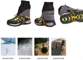 img 1 attached to 🌧️ Waterproof Low Shoe Gaiters by Avadic - Lightweight Ankle Gaiters for Hiking, Hunting, Climbing, and Woodcutting
